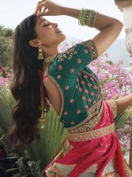 Multicolor Banarasi Silk Lehenga Choli